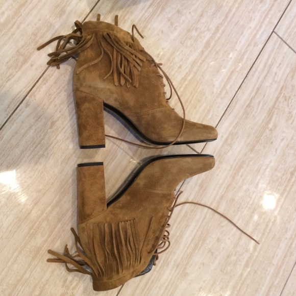 NIB Saint Laurent Fringed "Babies" Ankle Boots - Picture 4 of 8